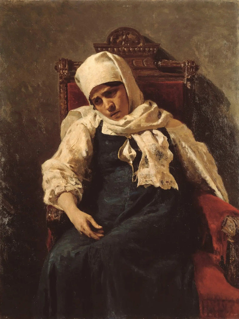 Portrett av skuespilleren Pelageya Antipevna Strepetova i rollen som Elizabeth - Ilya Repin