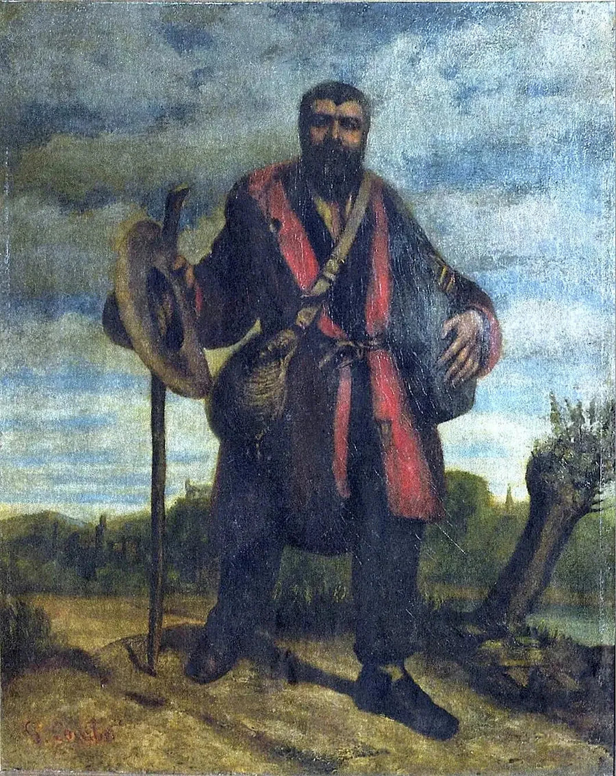 Portrett av apostelen Johannes Journet som drar ut for å erobre den universelle harmonien - Gustave Courbet