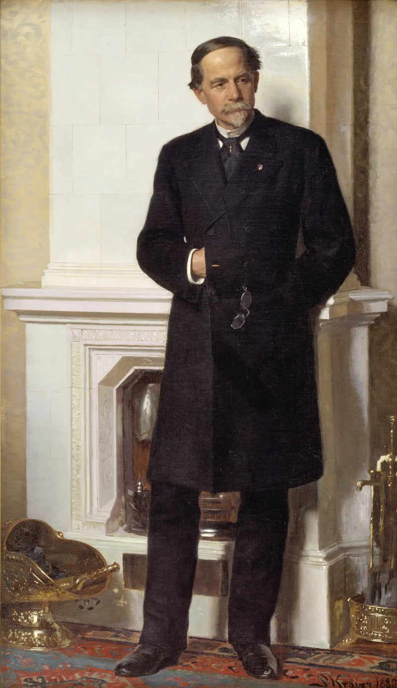Portrett av arkitekten Ferdinand Meldahl - Peder Severin Krøyer