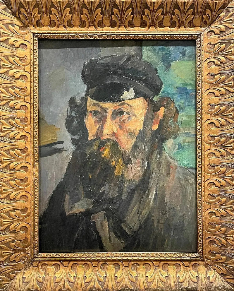 Portrett av kunstneren med caps - Paul Cézanne