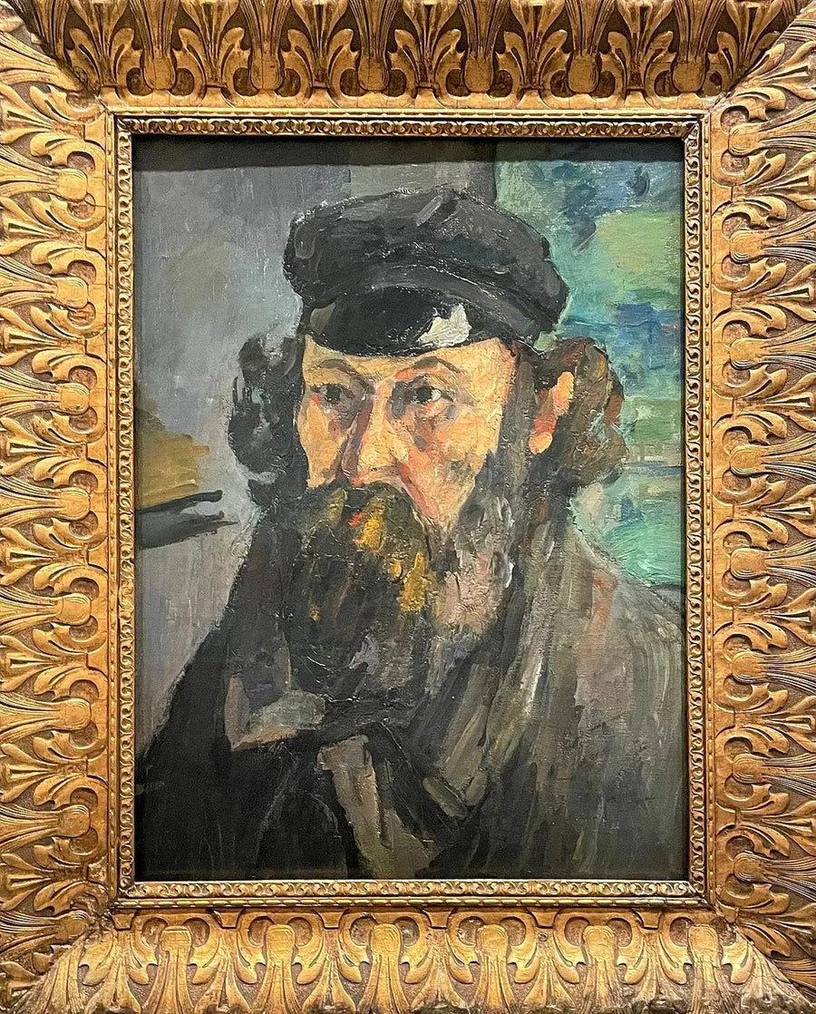Portrett av kunstneren med caps - Paul Cézanne