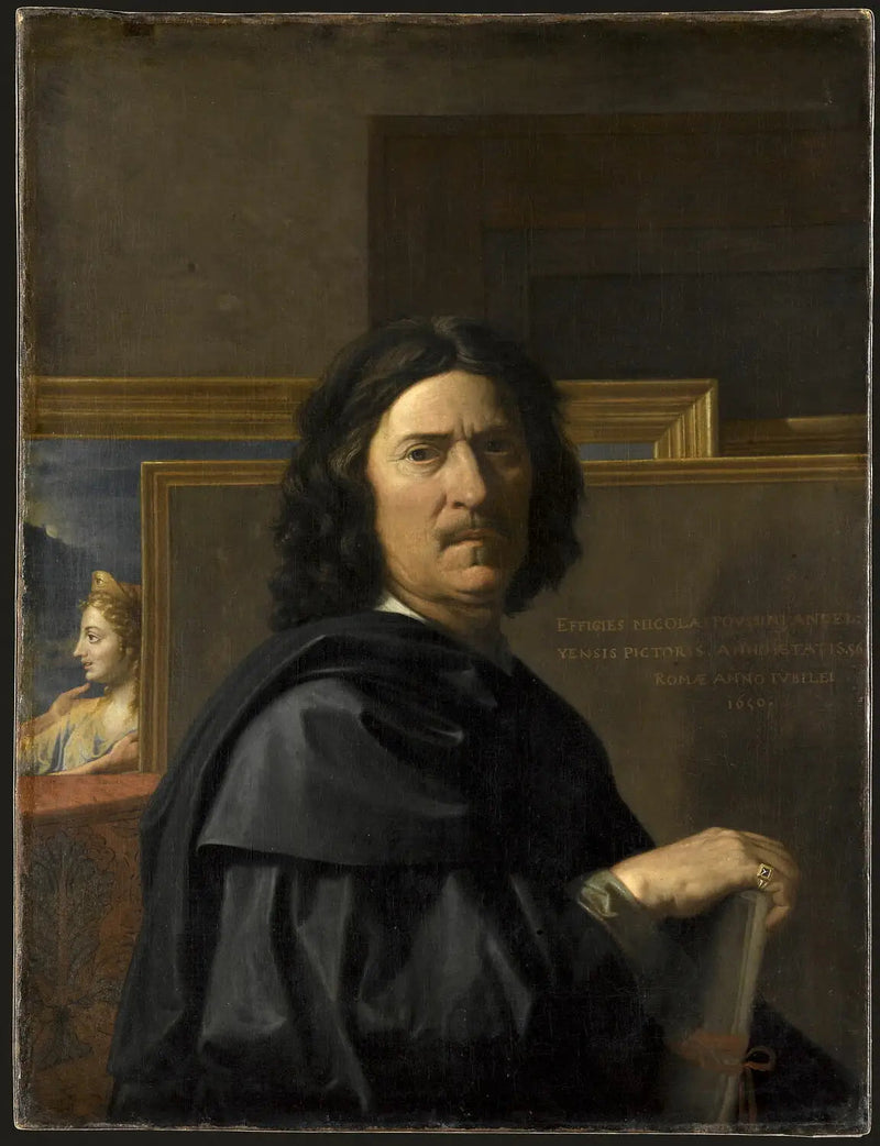 Portrett av kunstneren - Nicolas Poussin