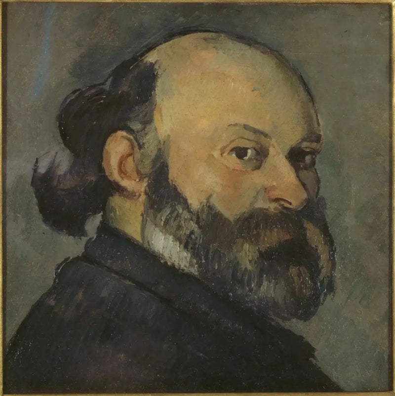 Portrett av kunstneren som ser over skulderen - Paul Cézanne