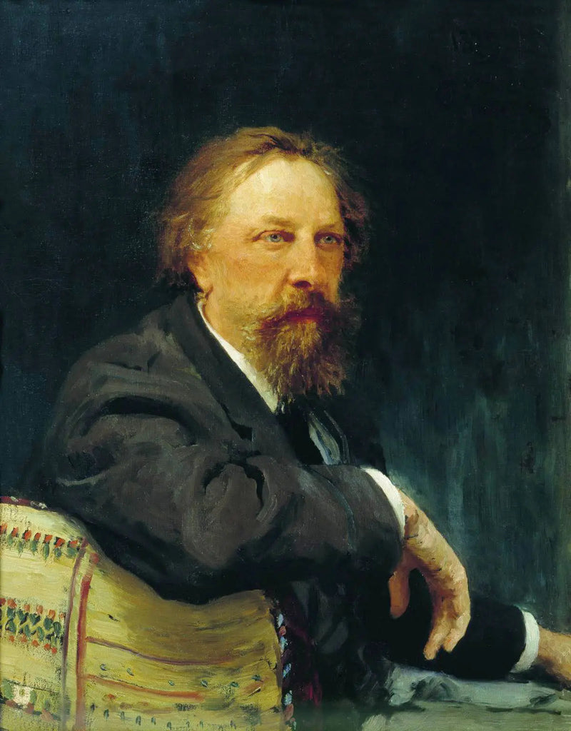 Portrett av forfatteren Aleksej Konstantinovitsj Tolstoj - Ilya Repin