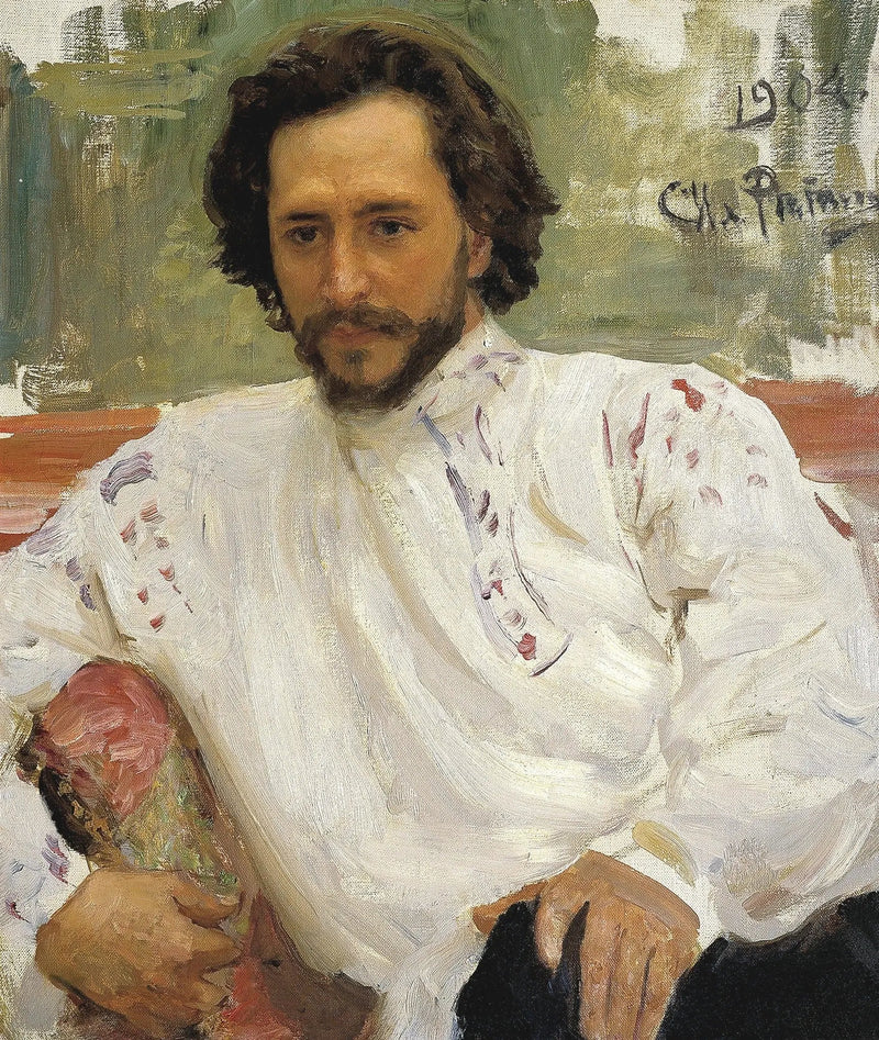 Portrett av forfatteren Léonid Nikolaïevitch Andreïev. - Ilya Repin