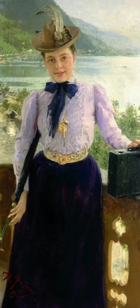 Portrett av forfatteren Natalia Borisovna Nordman-Severova - Ilya Repin