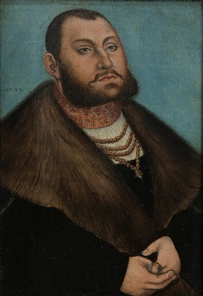 Portrett av velgeren Jean Frédéric den Magnanime av Sachsen (1503-1554) - Lucas Cranach den eldre