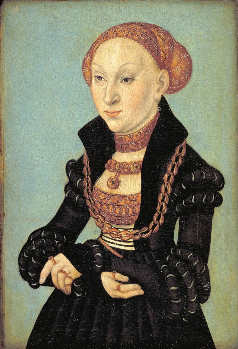 Portrett av elektriker Sibylle av Sachsen (1510-1569) - Lucas Cranach den eldre