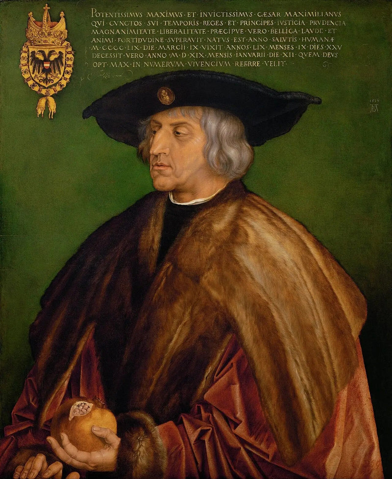 Portrett av keiser Maximilian I - Albrecht Dürer
