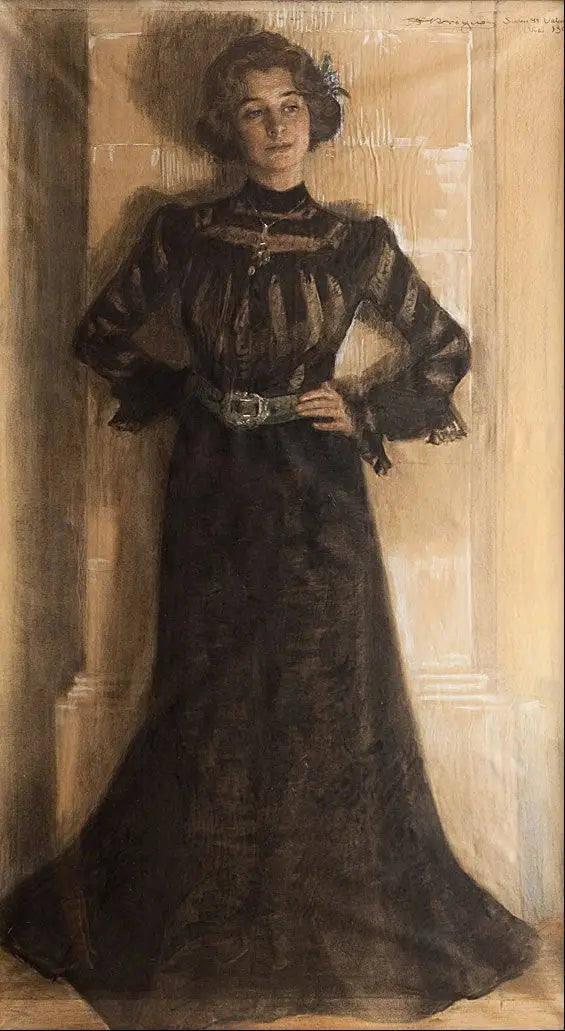 Portrett av kunstnerens kone: Marie Krøyer - Peder Severin Krøyer