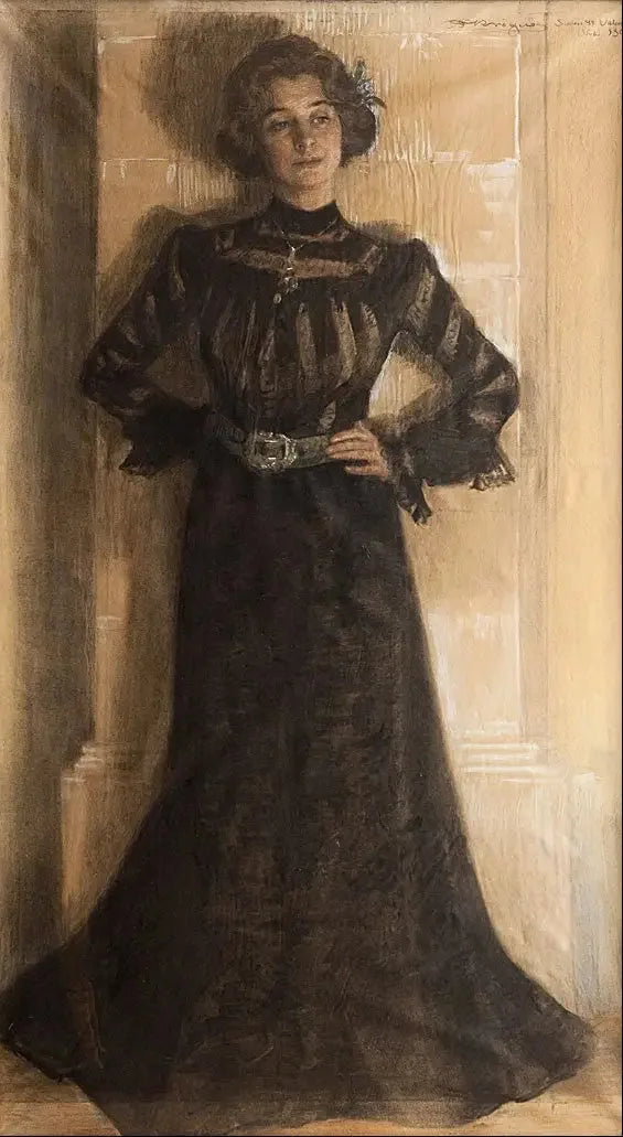 Portrett av kunstnerens kone: Marie Krøyer - Peder Severin Krøyer