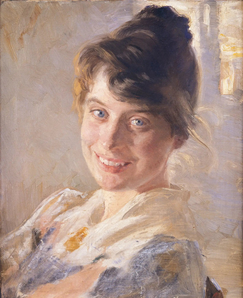 Portrett av kunstnerens kone, Marie - Peder Severin Krøyer