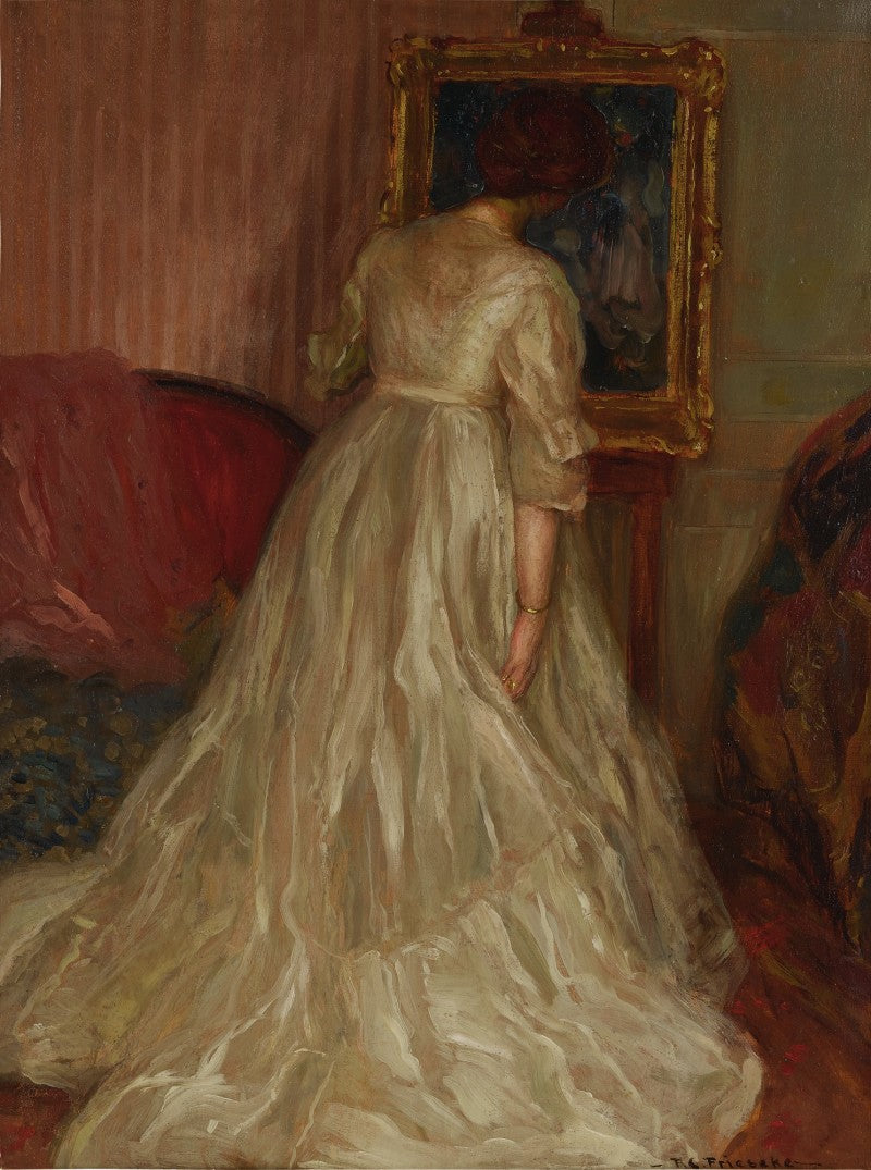 Portrett av kunstnerens kone, Sarah Frieseke - Frederick Carl Frieseke