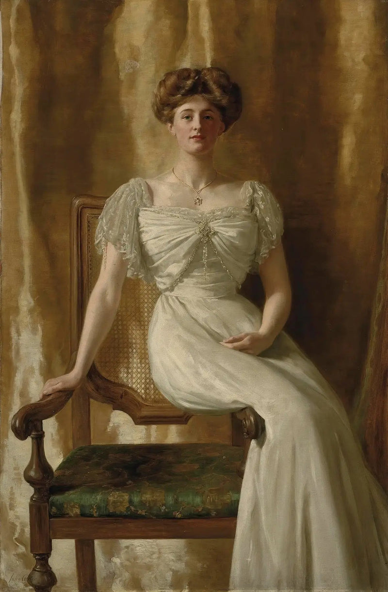 Portrett av den ærede fru Harold Ritchie - John Collier