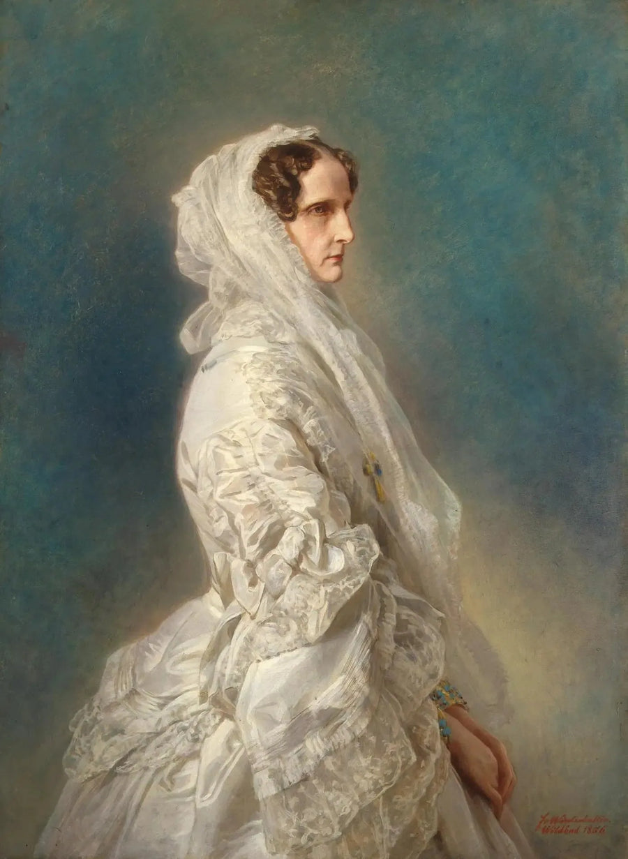 Portrett av keiserinne Alexandra Fiodorovna - Franz Xaver Winterhalter

Source:
Portrait de l'impératrice Alexandra Fiodorovna - Franz Xaver Winterhalter