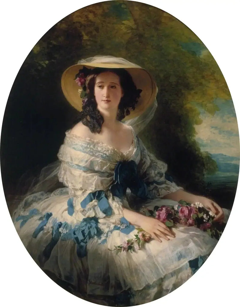 Portrett av keiserinne Eugénie - Franz Xaver Winterhalter

Source:
Portrait de l'impératrice Eugénie - Franz Xaver Winterhalter