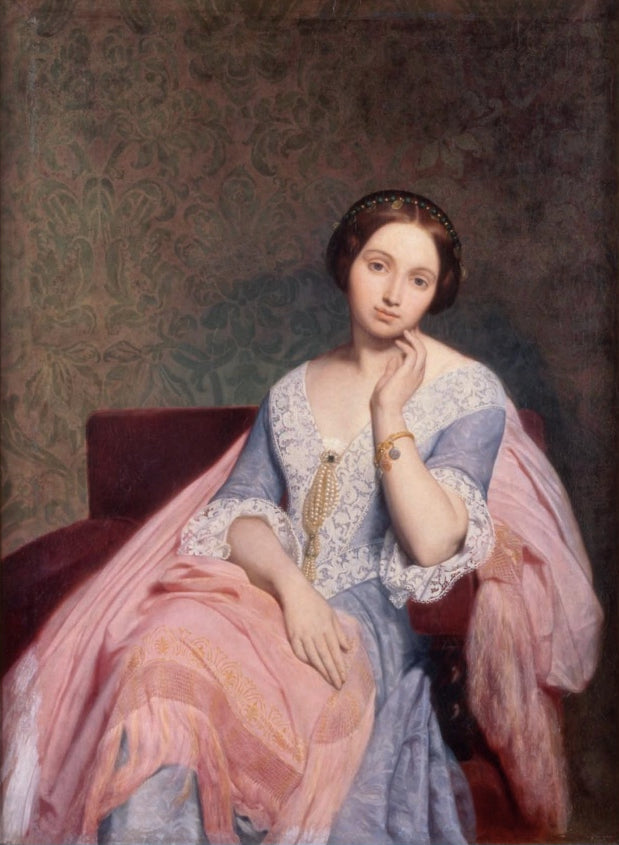 Portrett av baronessen Nathaniel de Rothschild - Ary Scheffer