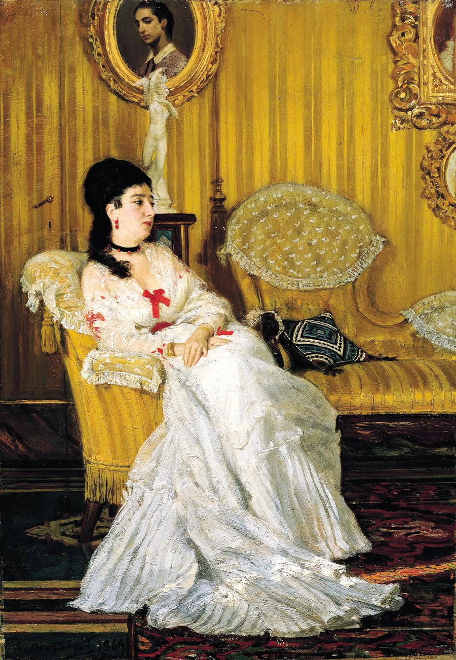 Portrett av grevinne Carlotta Aloisi Papudoff - Giovanni Boldini