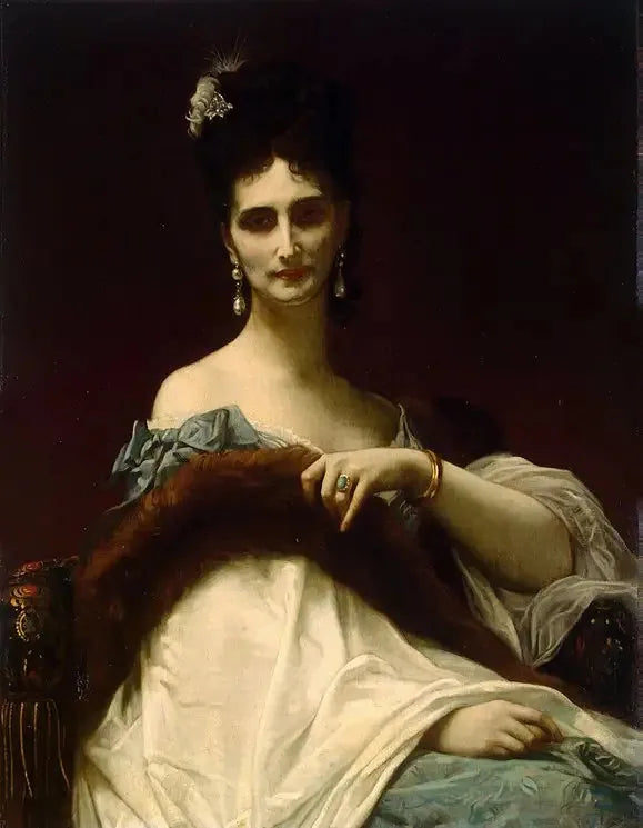 Portrett av grevinne de Koller (født Maria Riznich) - Alexandre Cabanel

Source:
Portrait de la comtesse de Koller (née Maria Riznich) - Alexandre Cabanel