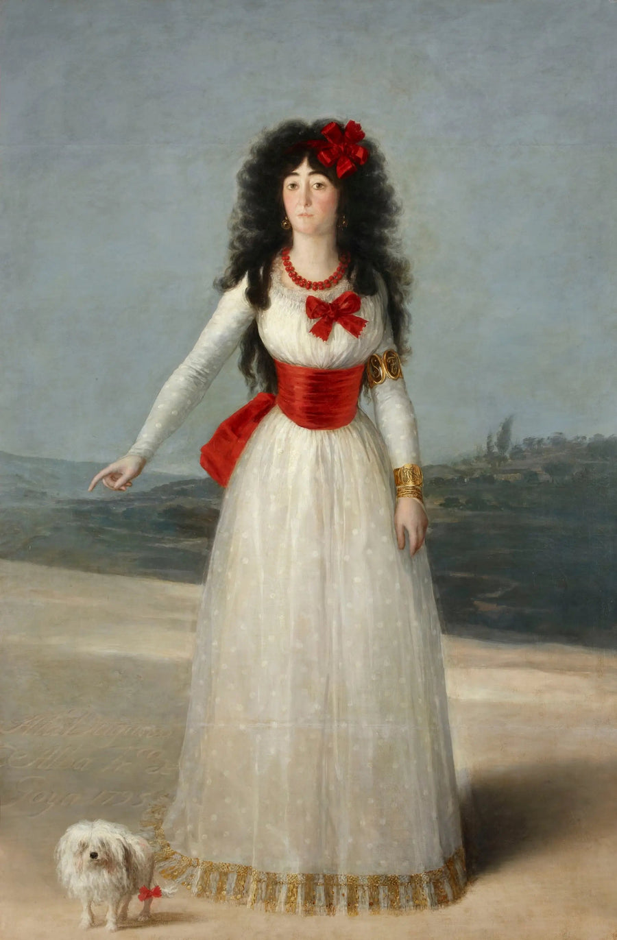 portrett av hertuginnen av Alba - Francisco de Goya
