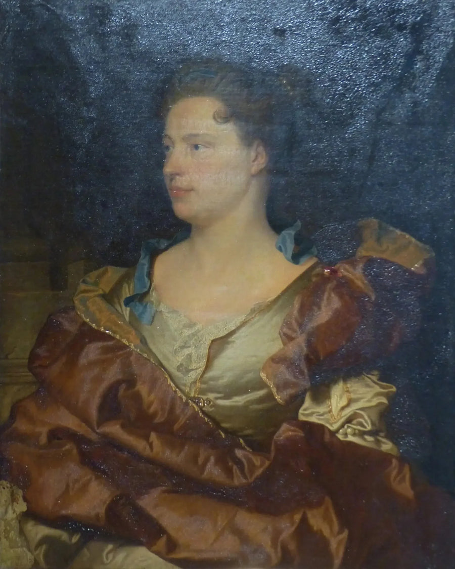 Portrett av kunstnerens kone, Elizabeth de Gouix - Hyacinthe Rigaud