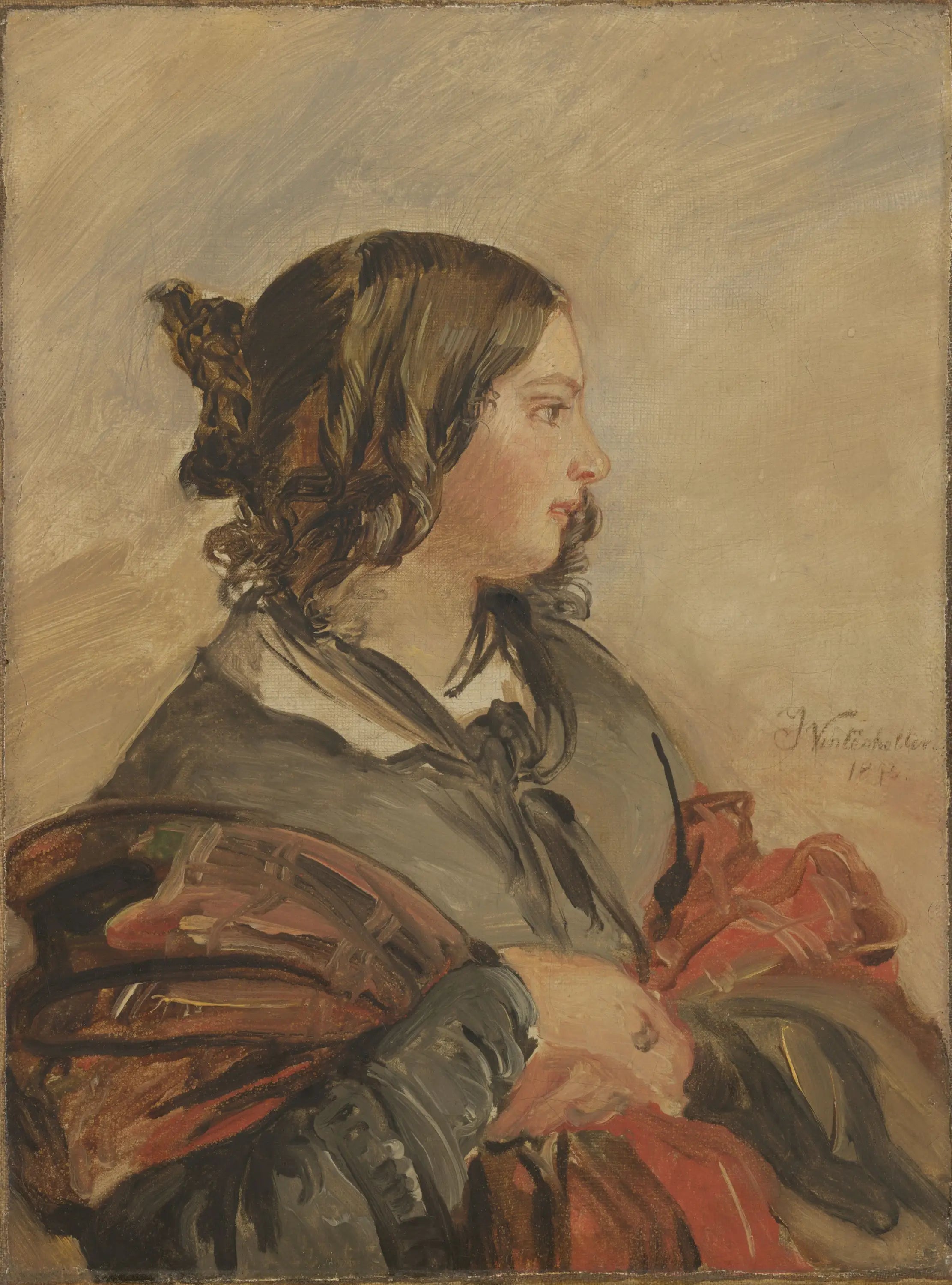 Portrait de la jeune reine Victoria - Franz Xaver Winterhalter - Alpha Reproduction