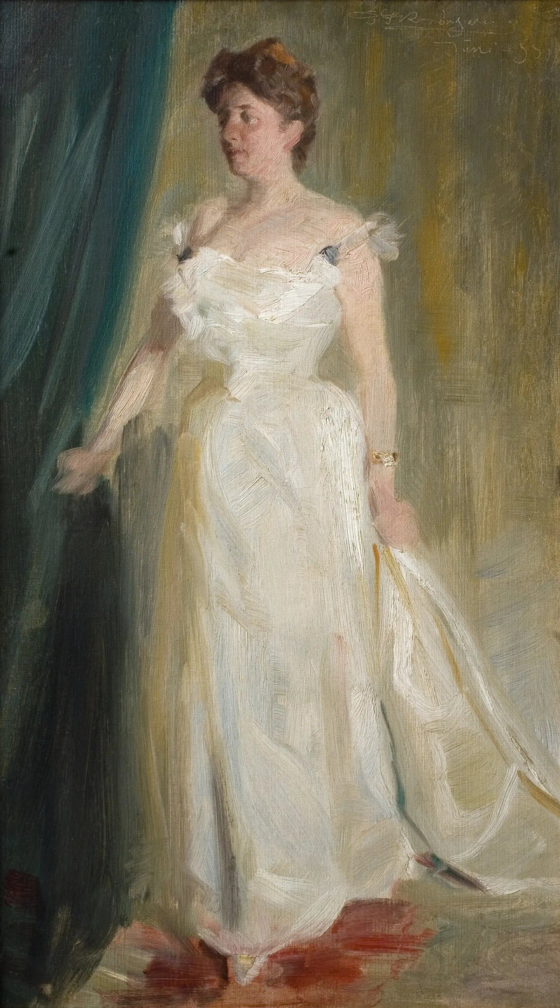 Portrett av lensgrevinne Lillie Suzanne Raben-Levetzau - Peder Severin Krøyer