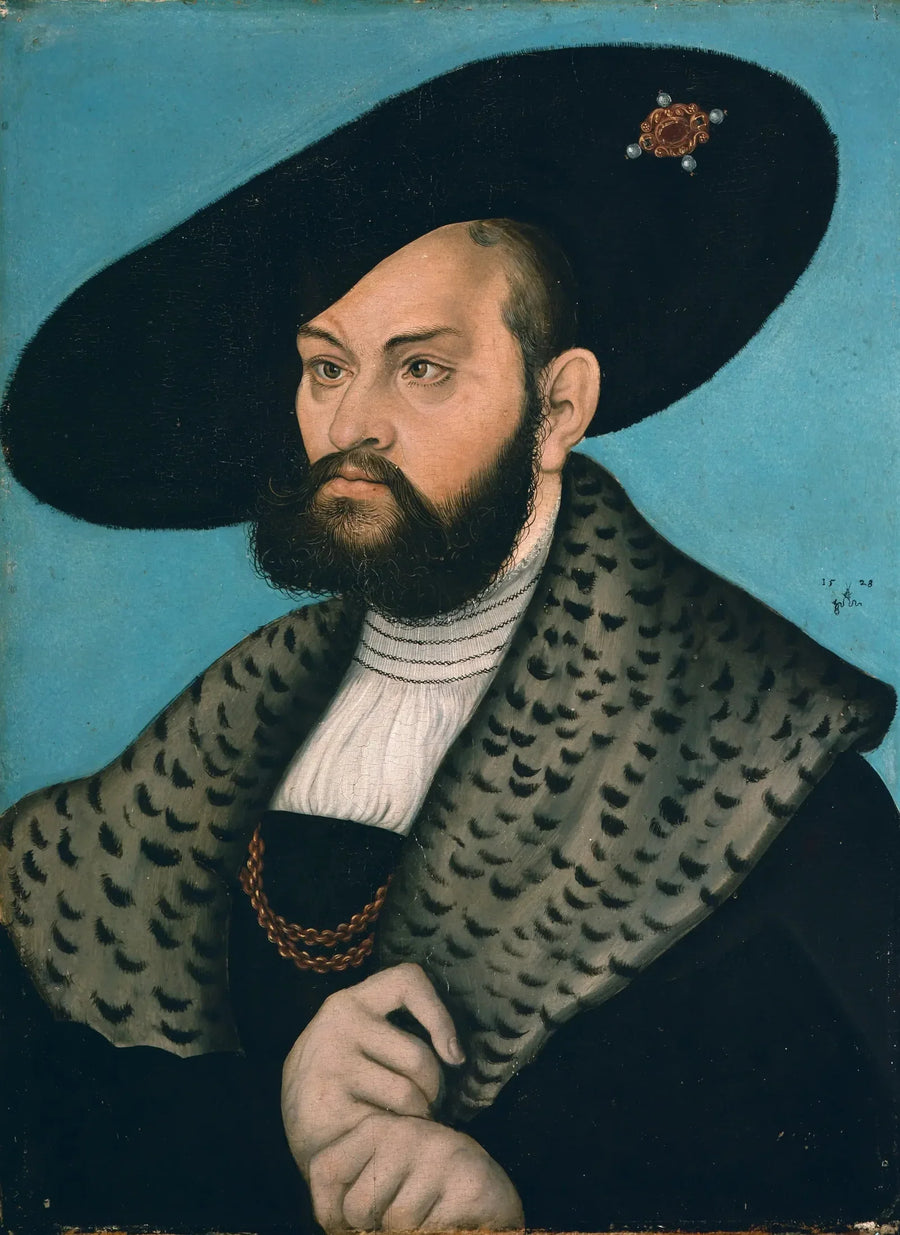 Portrett av markgrevinne Albert av Brandenburg-Ansbach, hertug av Preussen - Lucas Cranach den eldre