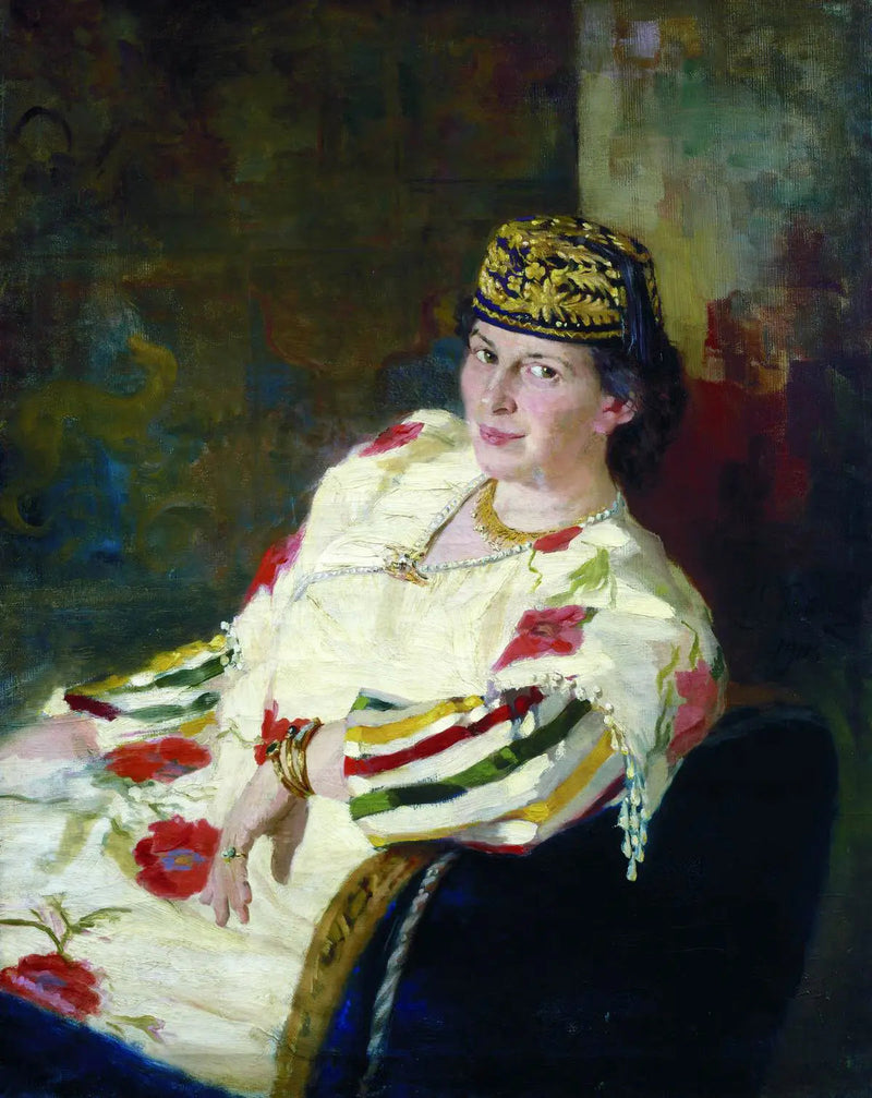 Portrett av eierinnen og grevinne Mara Konstantinovna Oliv - Ilya Repin