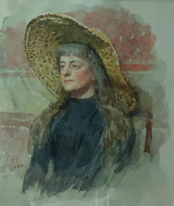 Portrett av maleren Elizabeta Nikolajevna Zvantseva - Ilya Repin