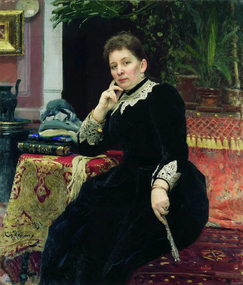 Portrett av filantropen Olga Sergueïevna Alexandrova-Heinz - Ilya Repin