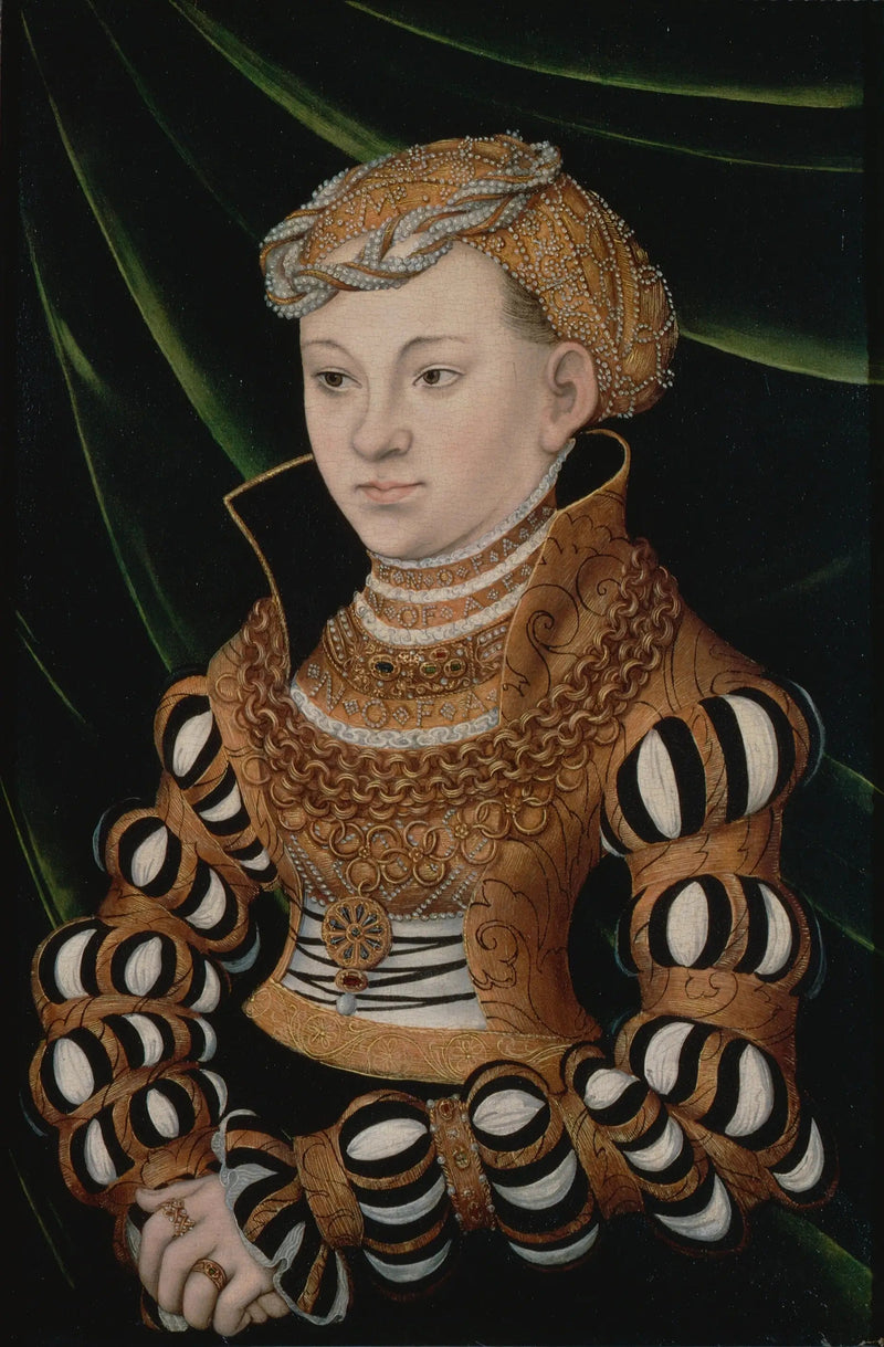 Portrett av prinsesse Marguerite av Sachsen - Lucas Cranach den eldre