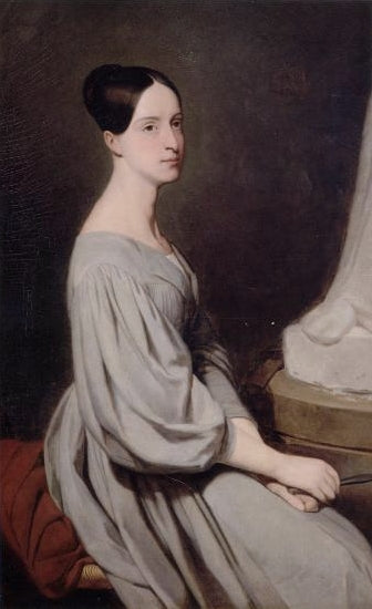 Portrett av prinsesse Marie d'Orléans (1813-1839), hertuginne av Wurtemberg - Ary Scheffer