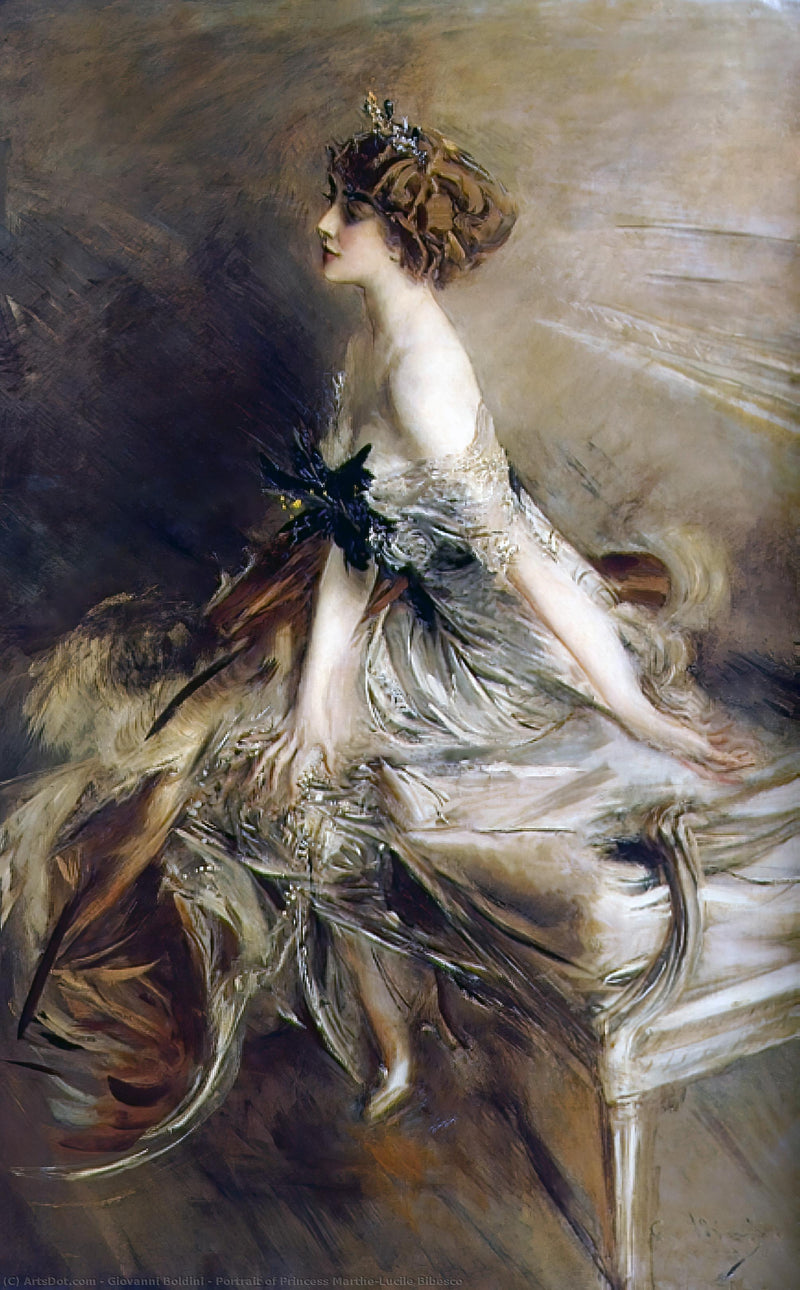 Portrett av prinsesse Marthe-Lucile Bibesco - Giovanni Boldini