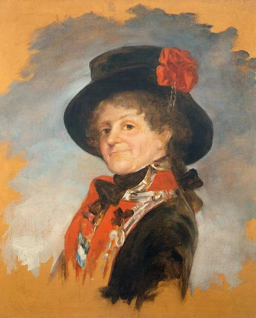Portrett av dronning Marie-Louise av Spania - Francisco de Goya