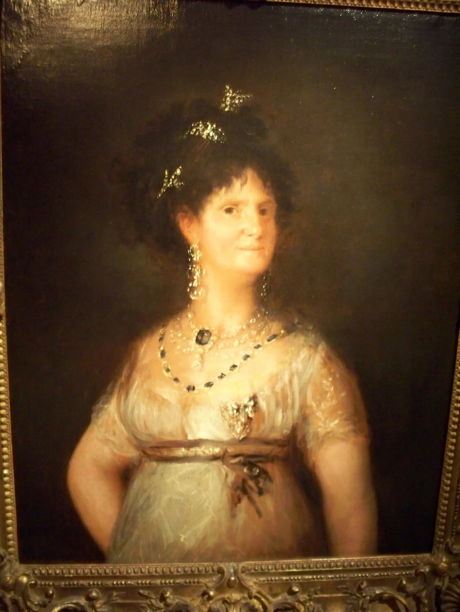 Portrett av dronning Marie-Louise av Spania - Francisco de Goya