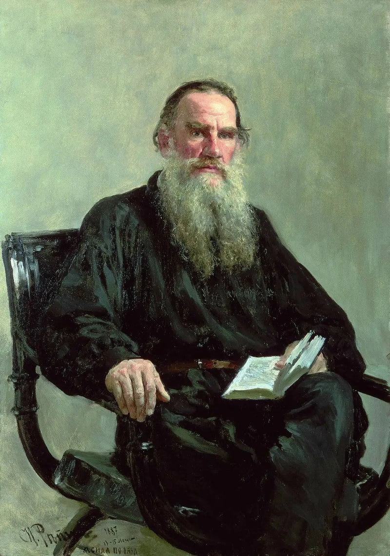 Portrett av Leo Tolstoj - Ilya Repin