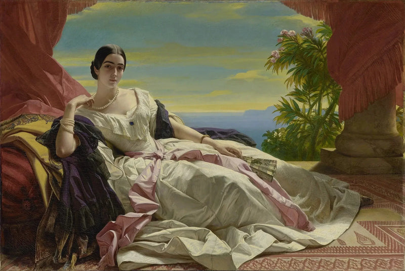 Portrett av Léonilla, prinsesse av Sayn-Wittgenstein-Sayn - Franz Xaver Winterhalter

Source:
Portrait de Léonilla, princesse de Sayn-Wittgenstein-Sayn - Franz Xaver Winterhalter