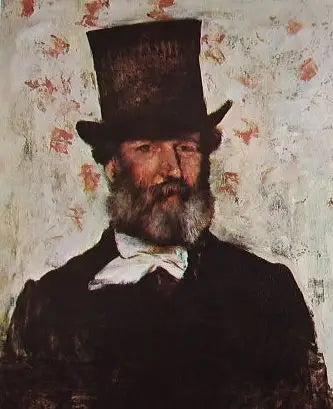 Portrett av Léopold Levert - Edgar Degas