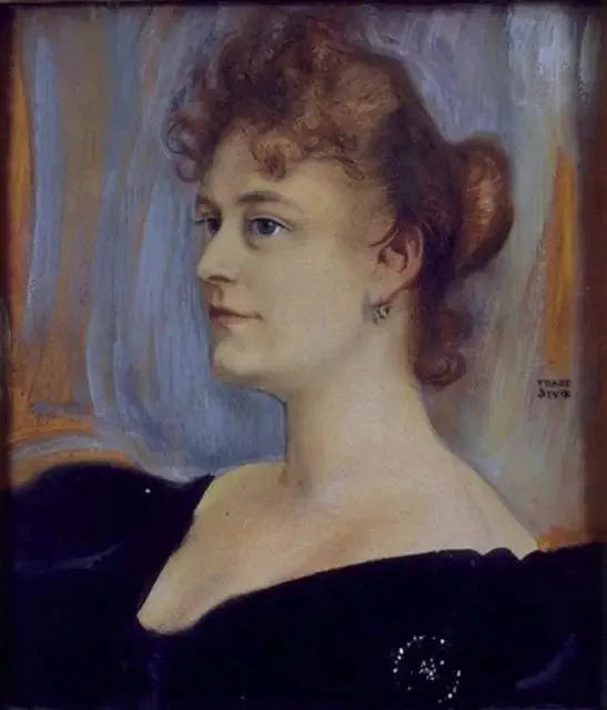Portrett av Lillian Sanderson - Franz Von Stuck