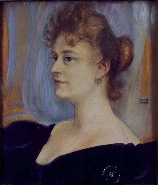 Portrett av Lillian Sanderson - Franz Von Stuck