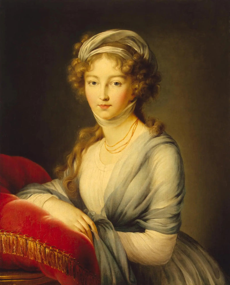 Portrett av keiserinne Elizaveta Aleksejevna - Élisabeth Vigée Le Brun

Source:
Portrait de l'impératrice Elizaveta Alekseyevna - Élisabeth Vigée Le Brun