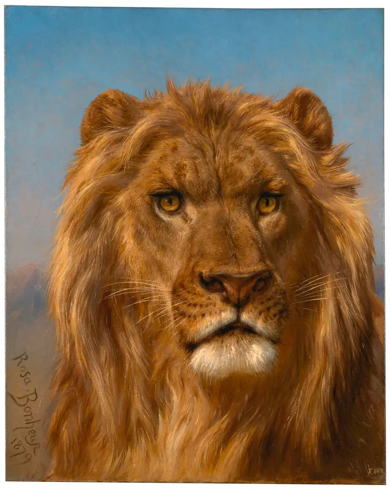 Løveportrett - Rosa Bonheur