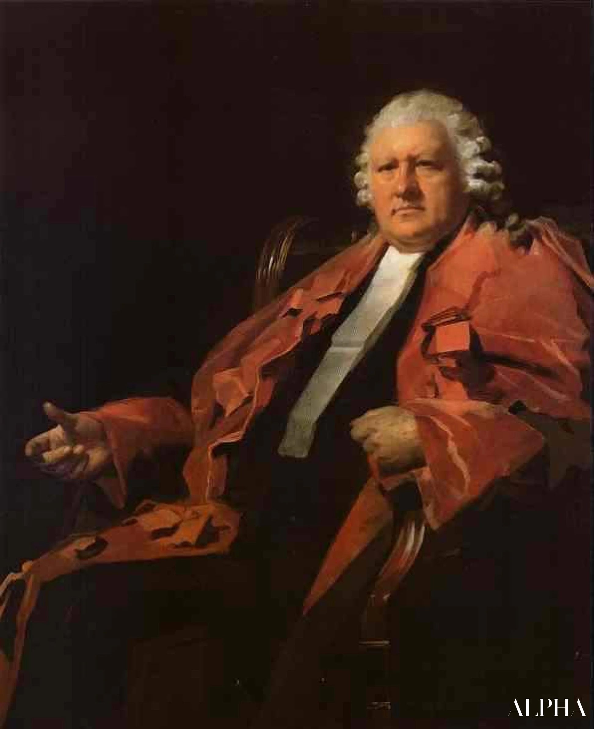 Portrett av Lord Newton - Sir Henry Raeburn - Høykvalitets reproduksjoner av malerier og bilder