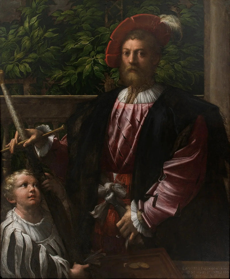 Portrett av Lorenzo Cybo - Parmigianino