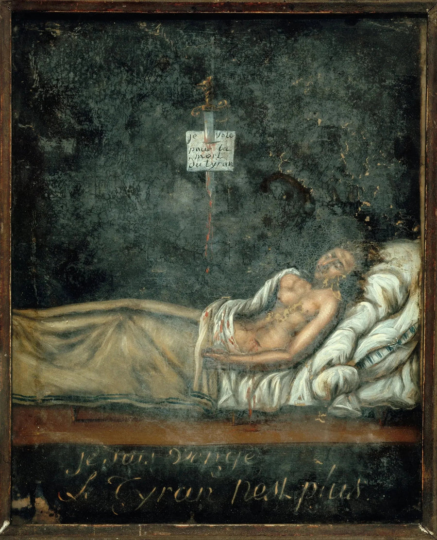 Portrett av Louis-Michel Le Peletier de Saint-Fargeau (1760-1793), på sin dødsleie - Jacques-Louis David