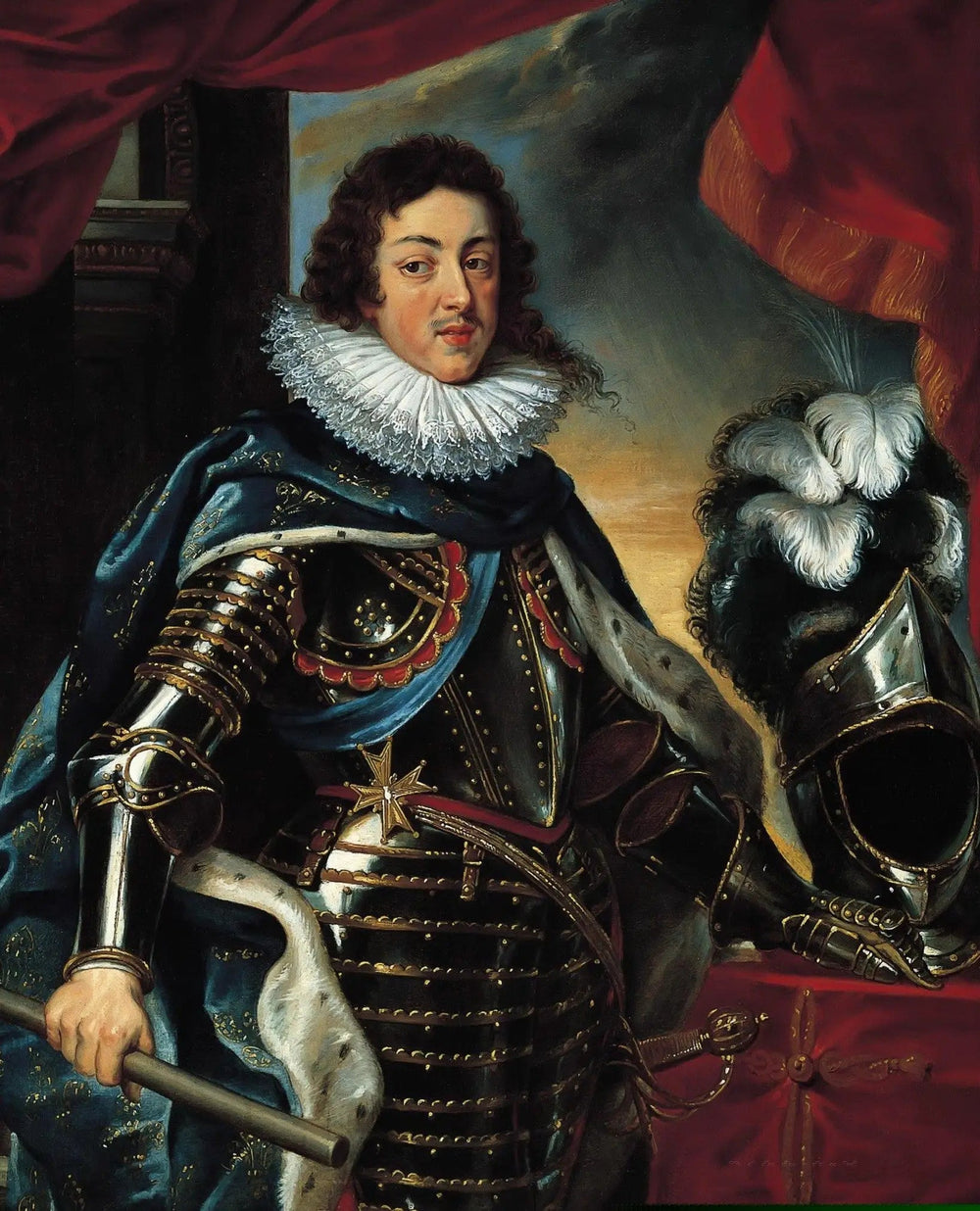 Portrait de Louis XIII en armure - Peter Paul Rubens image 1 reproduction artisanale de tableau