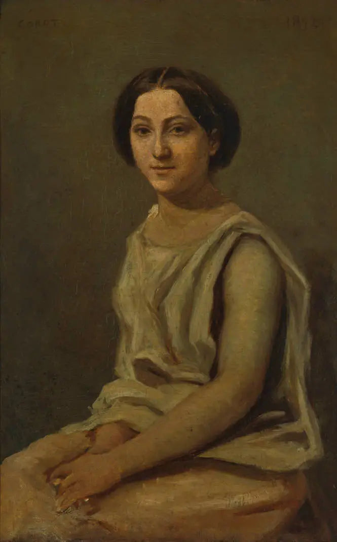 Portrett av Louise Audiat - Jean-Baptiste Camille Corot