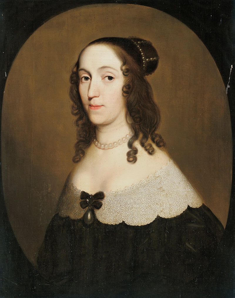 Portrett av Louise Christina (1606-1669), grevinne av Solms-Braunfels - Gerrit van Honthorst
