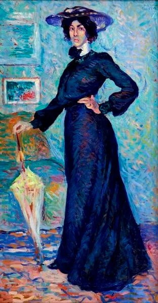 Portrett av Lucie Cousturier - Maximilien Luce
